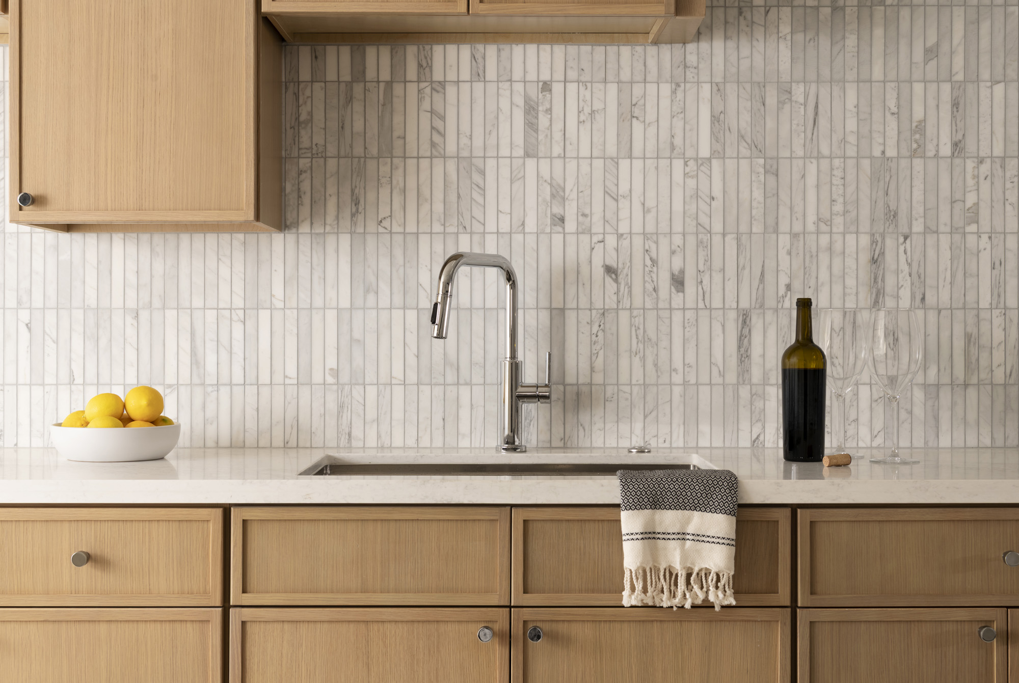 Remodeled kitchenette cabinetry
