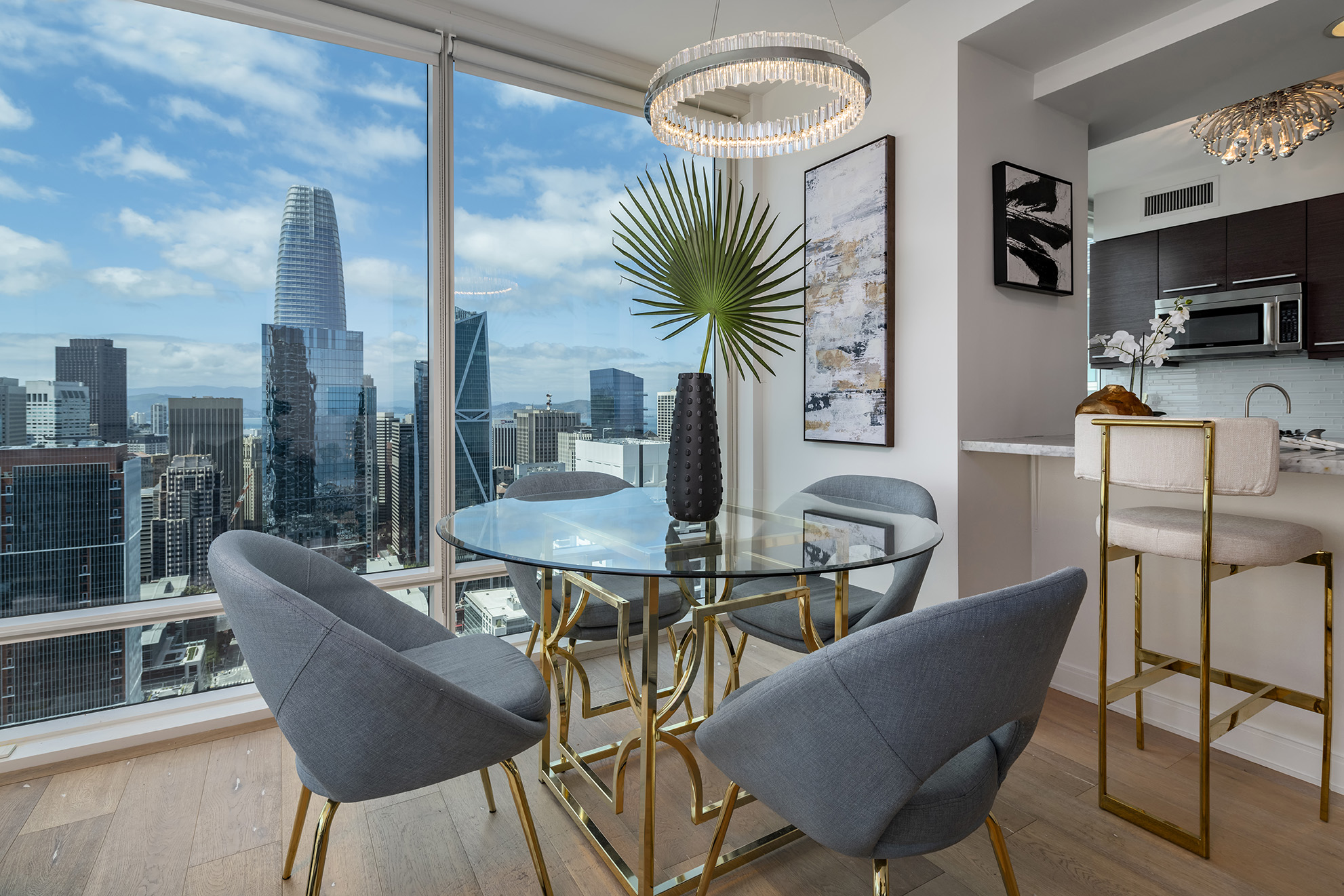 SF condo view of Salesforce tower